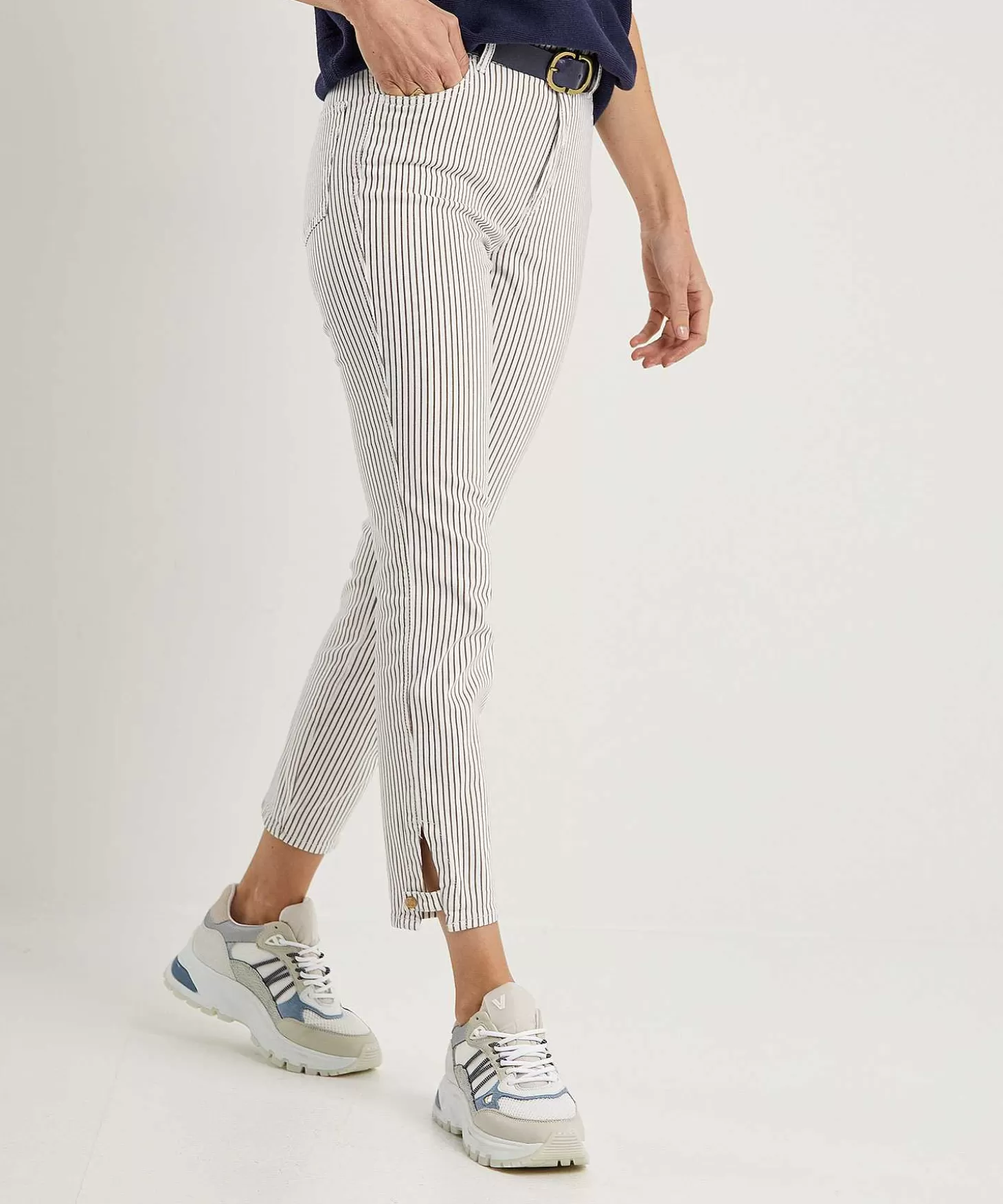 Skinny Jeans Stripe Audrey 2*Rosner Fashion