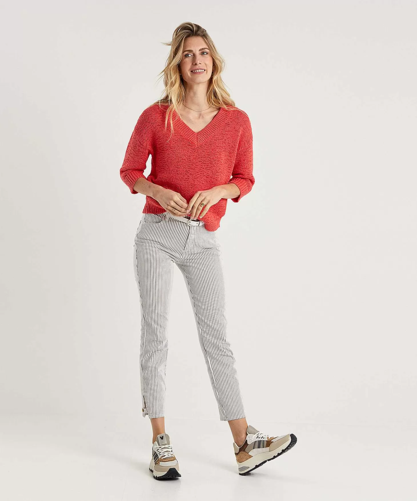 Skinny Jeans Stripe Audrey 2*Rosner Fashion