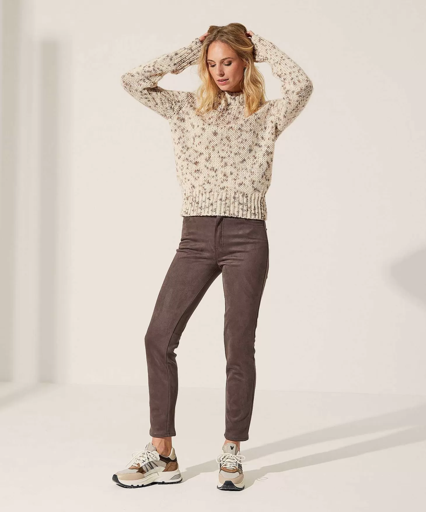 Suedine Trousers Audrey 2*Rosner Clearance