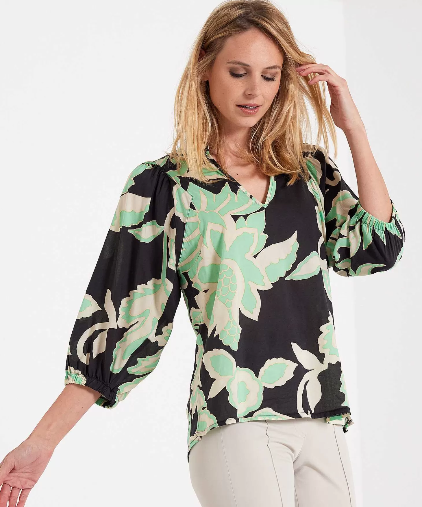 Blouse Botanical Print*Summum Best