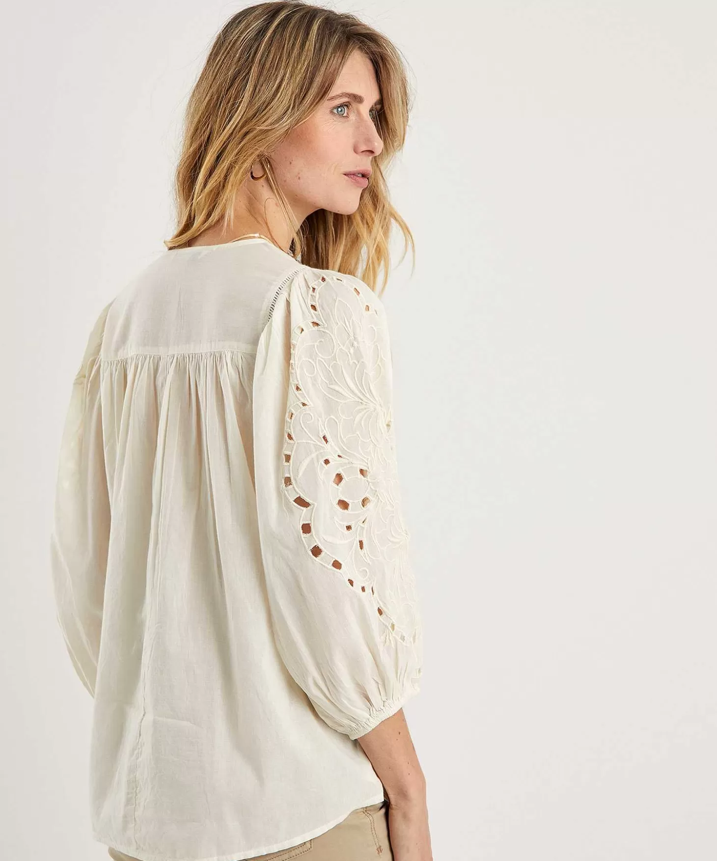 Broderie Blouse*Summum Cheap