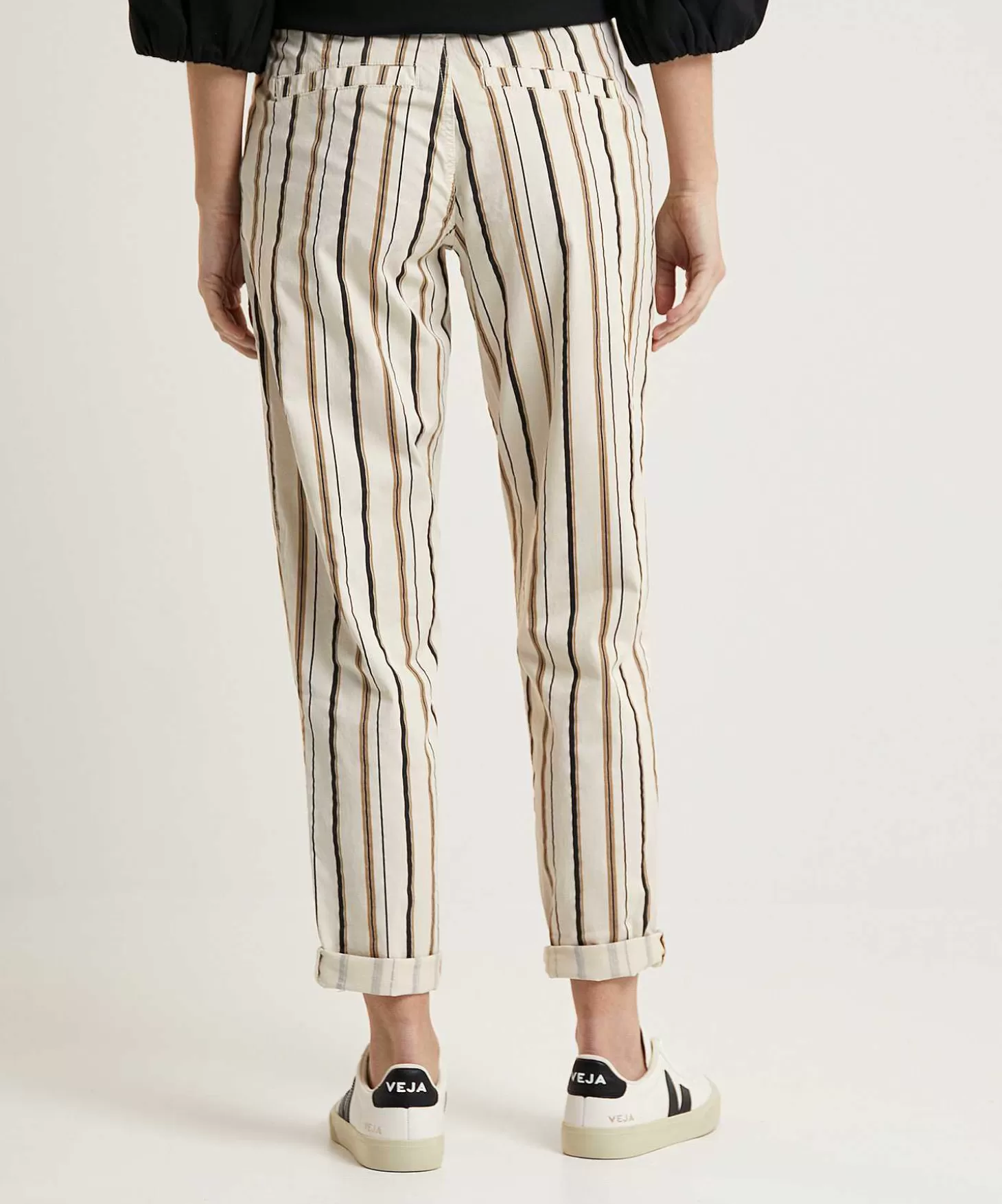 Loose Fit Trousers Stripes*Summum Fashion