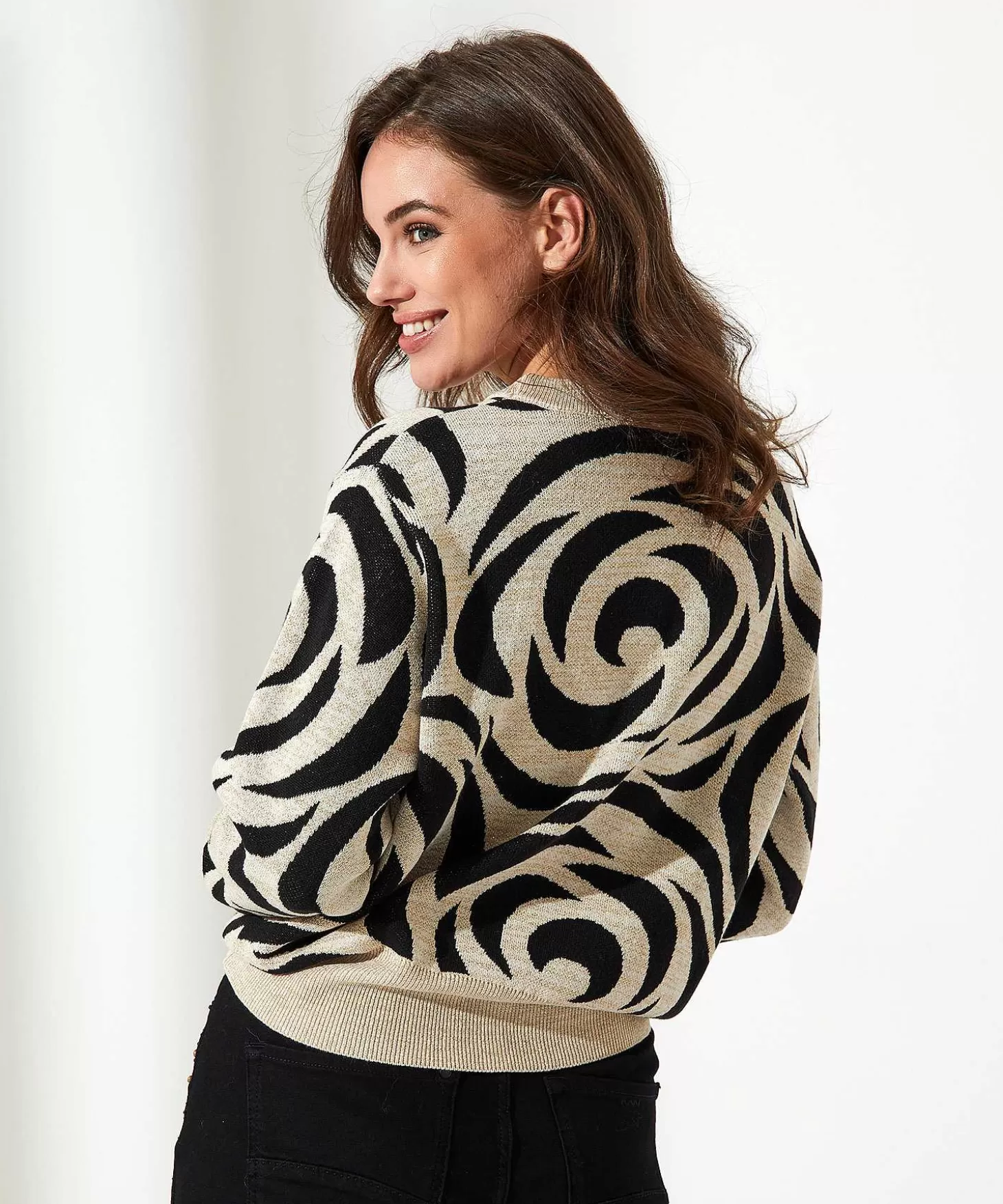 Lurex Swirl Sweater*Summum Sale