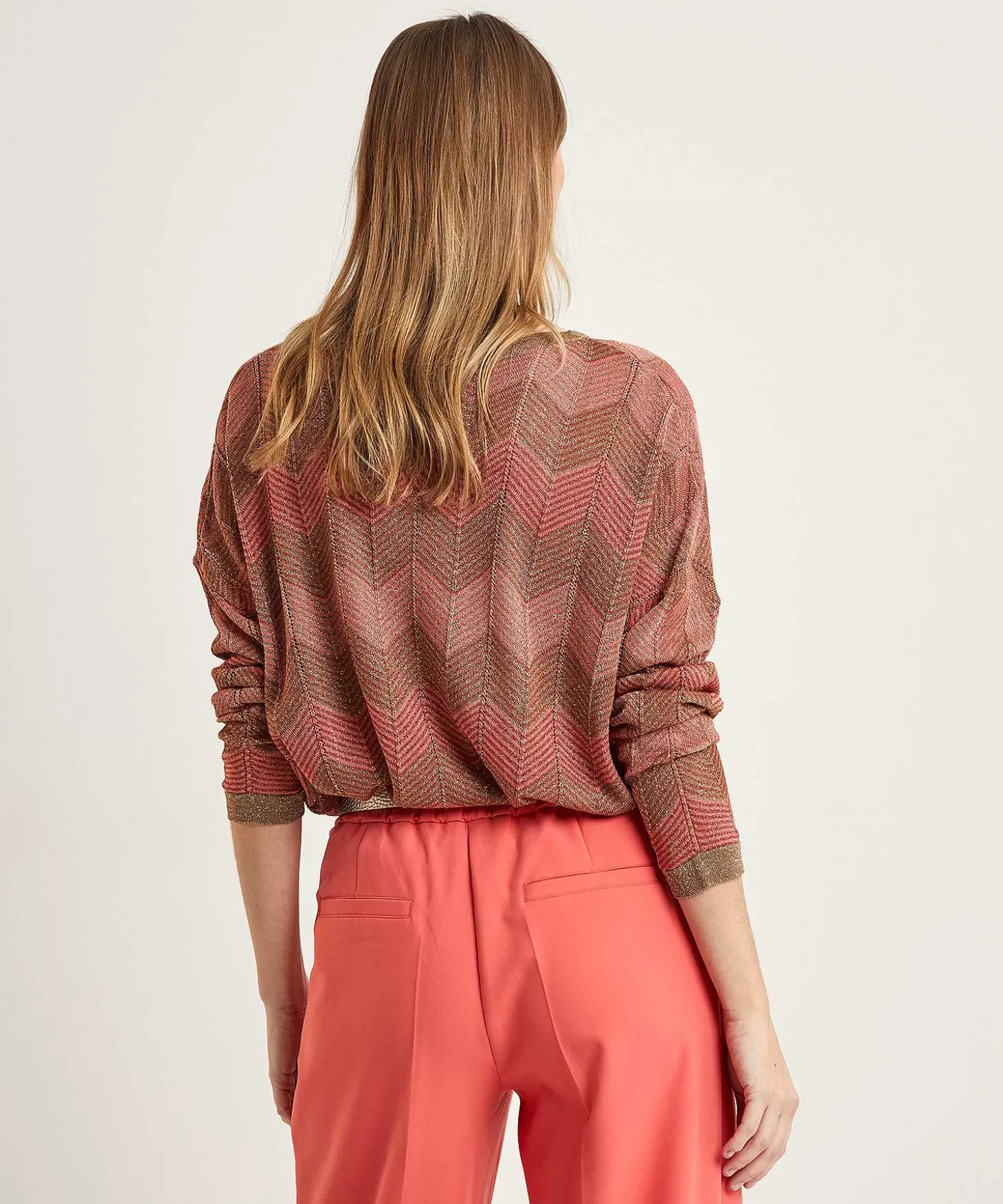 Openwork Sweater Zigzag Lurex*Summum Store