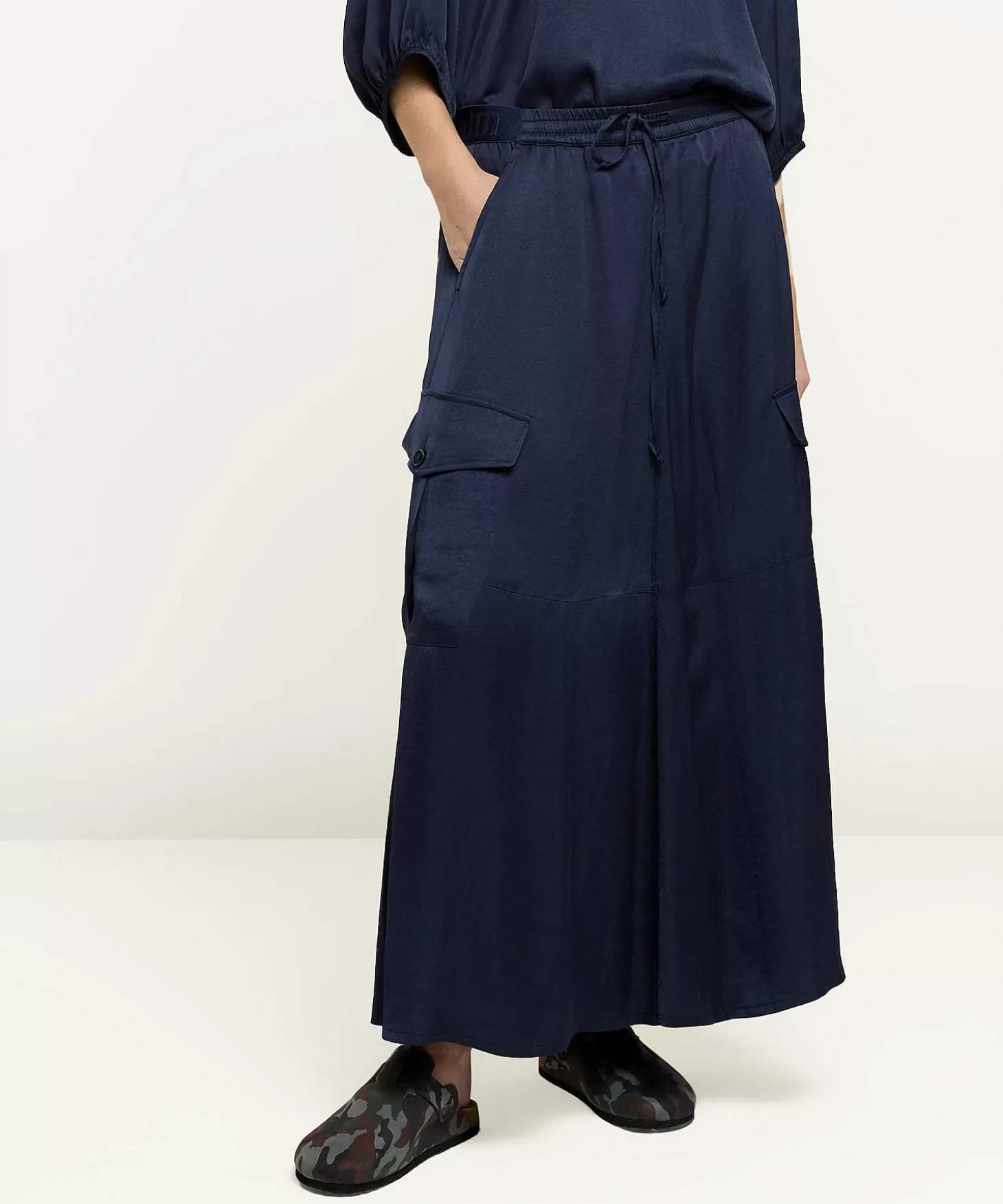 Silky Cargo Skirt*Summum New