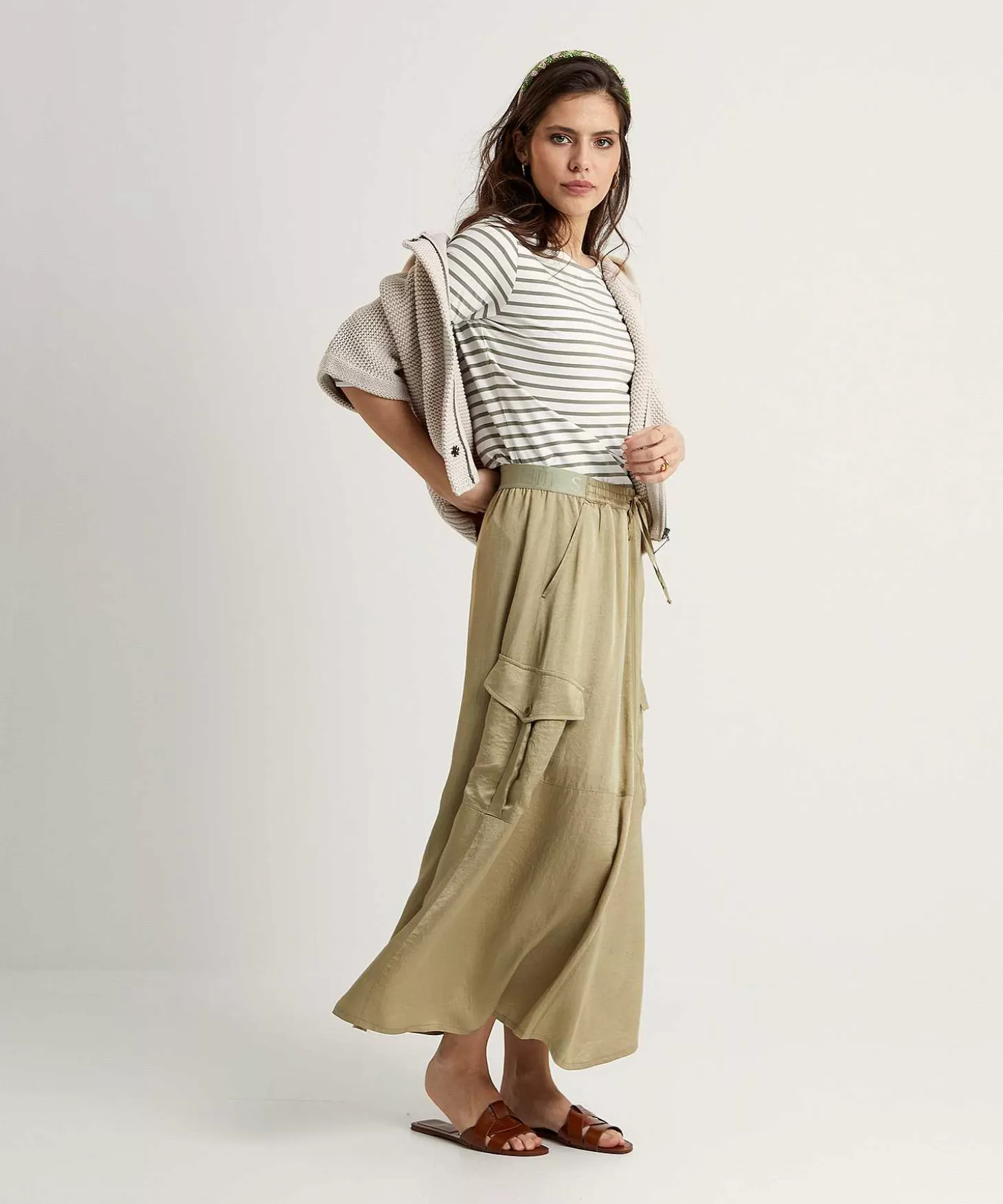 Silky Cargo Skirt*Summum Discount