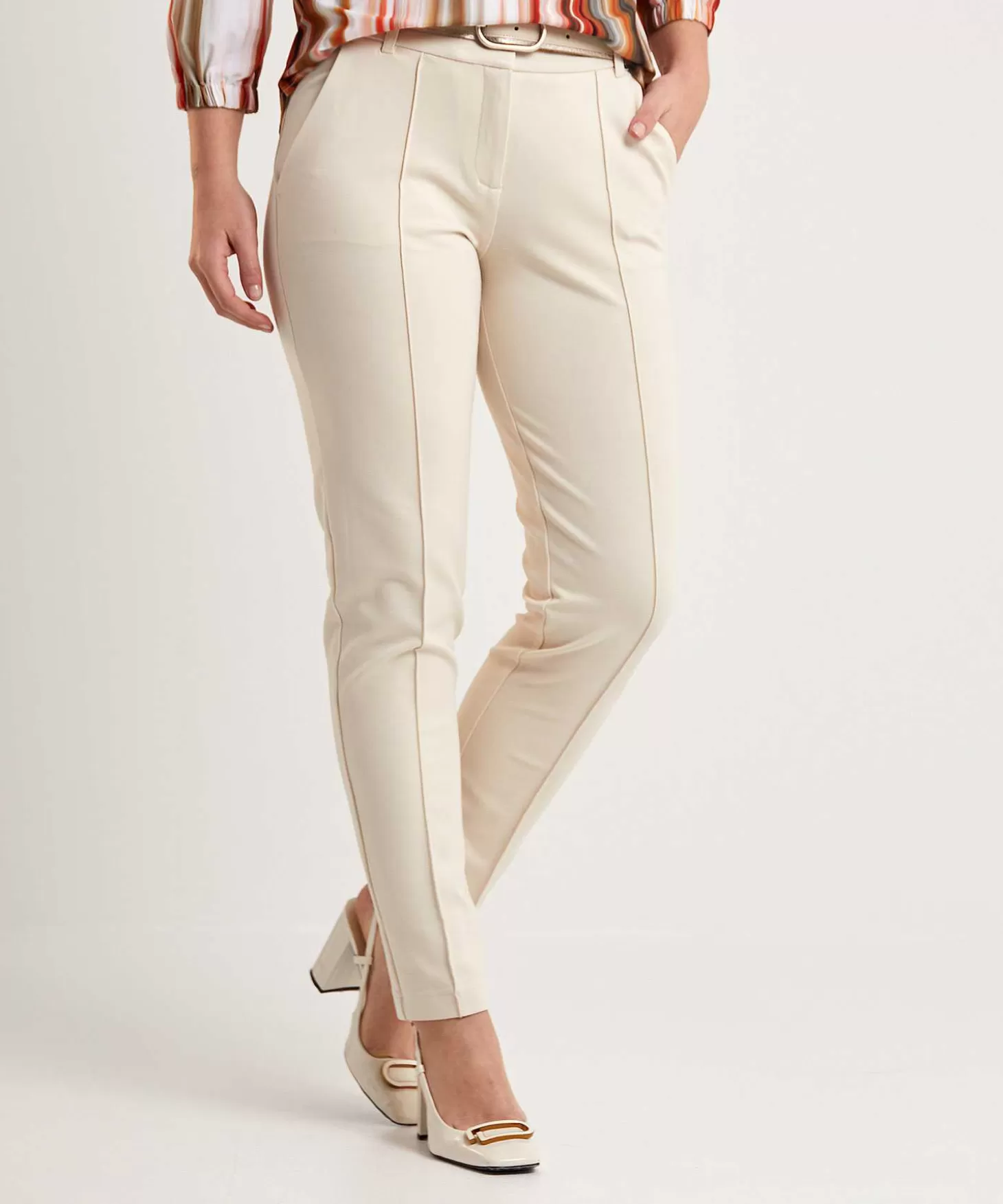 Trousers With Parting Seam Como*Summum Discount