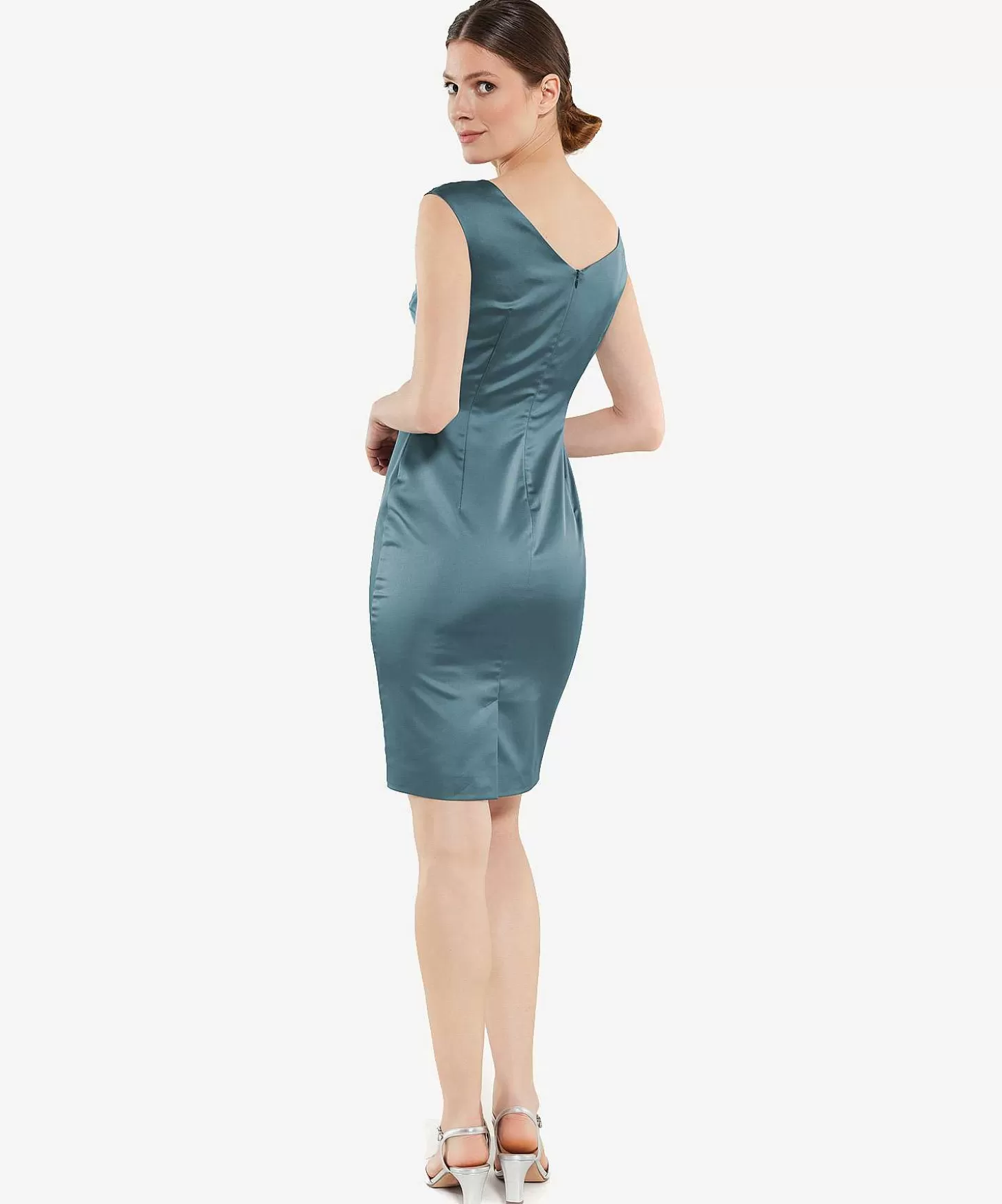 Sleeveless Dress Pleated*Swing Discount