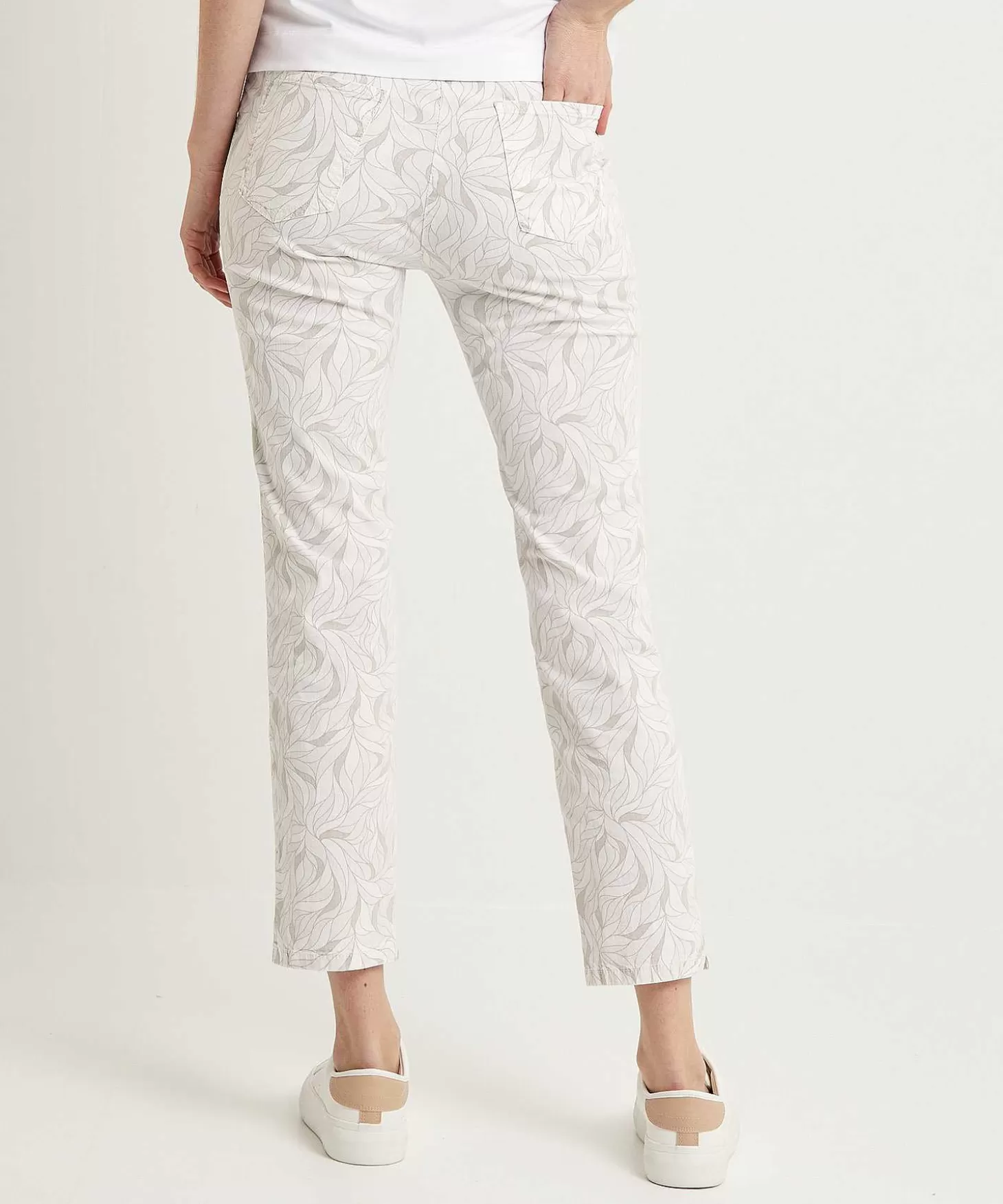 Cropped Trousers Print Be Loved*TONI New