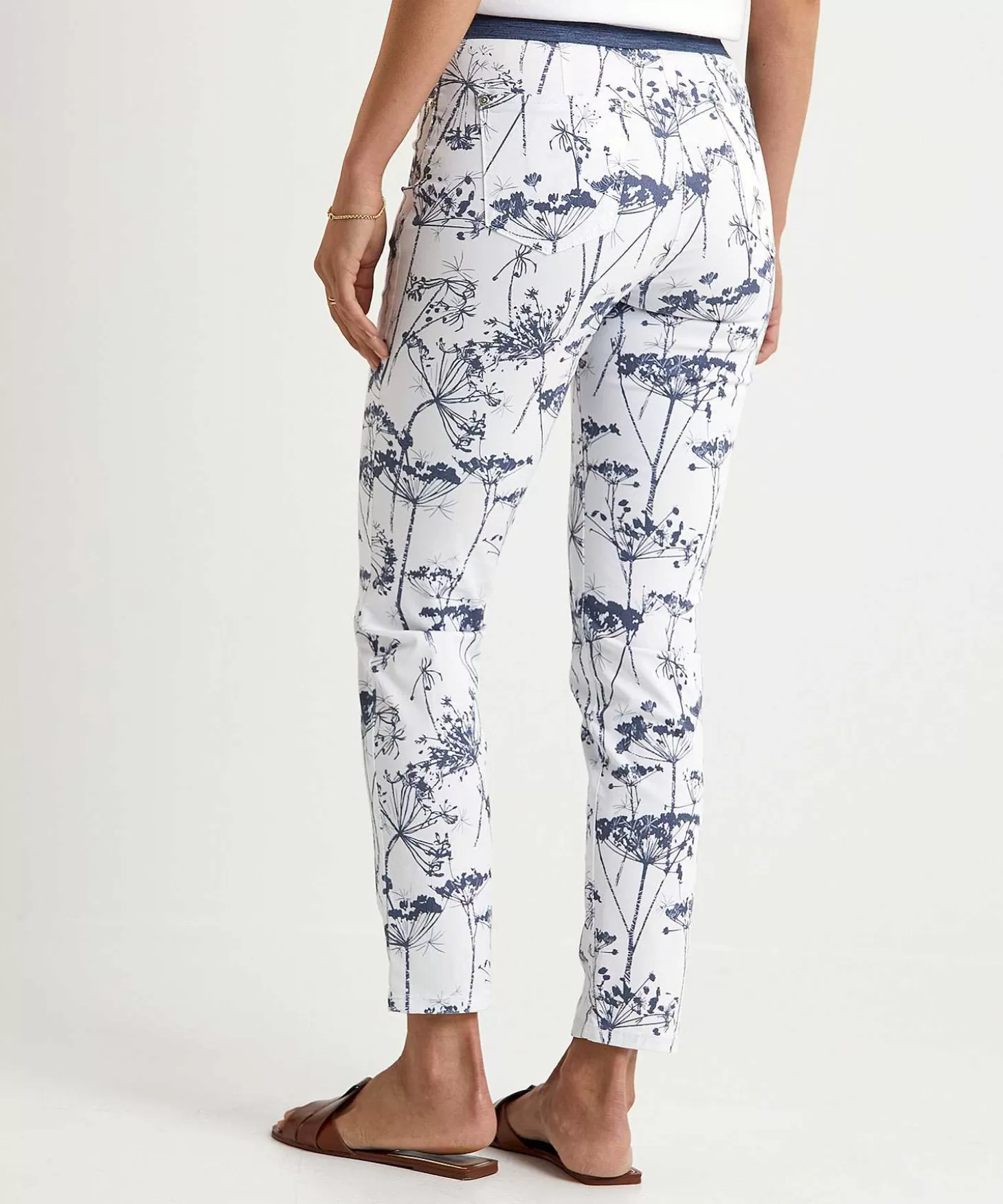 Slim Fit Pants Print Jenny*TONI Fashion