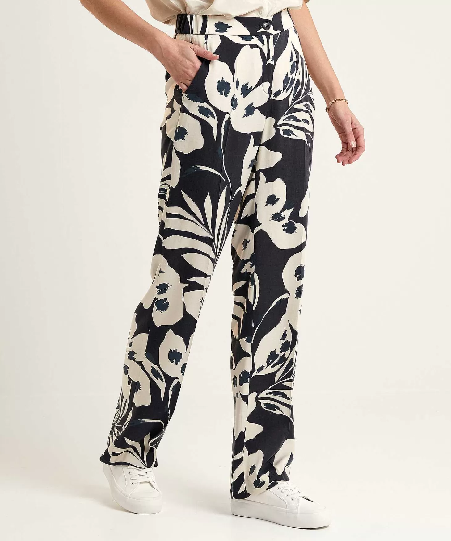 Wide Leg Pants Floral Print Luisa Beauty*TONI Flash Sale