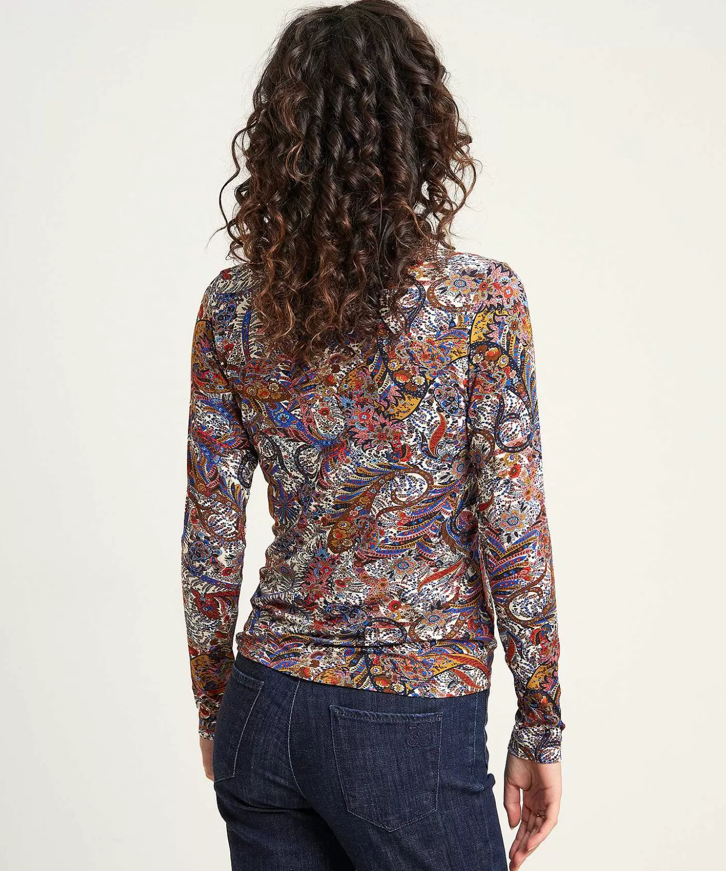 Tricot Blouse Paisley Print** Shop