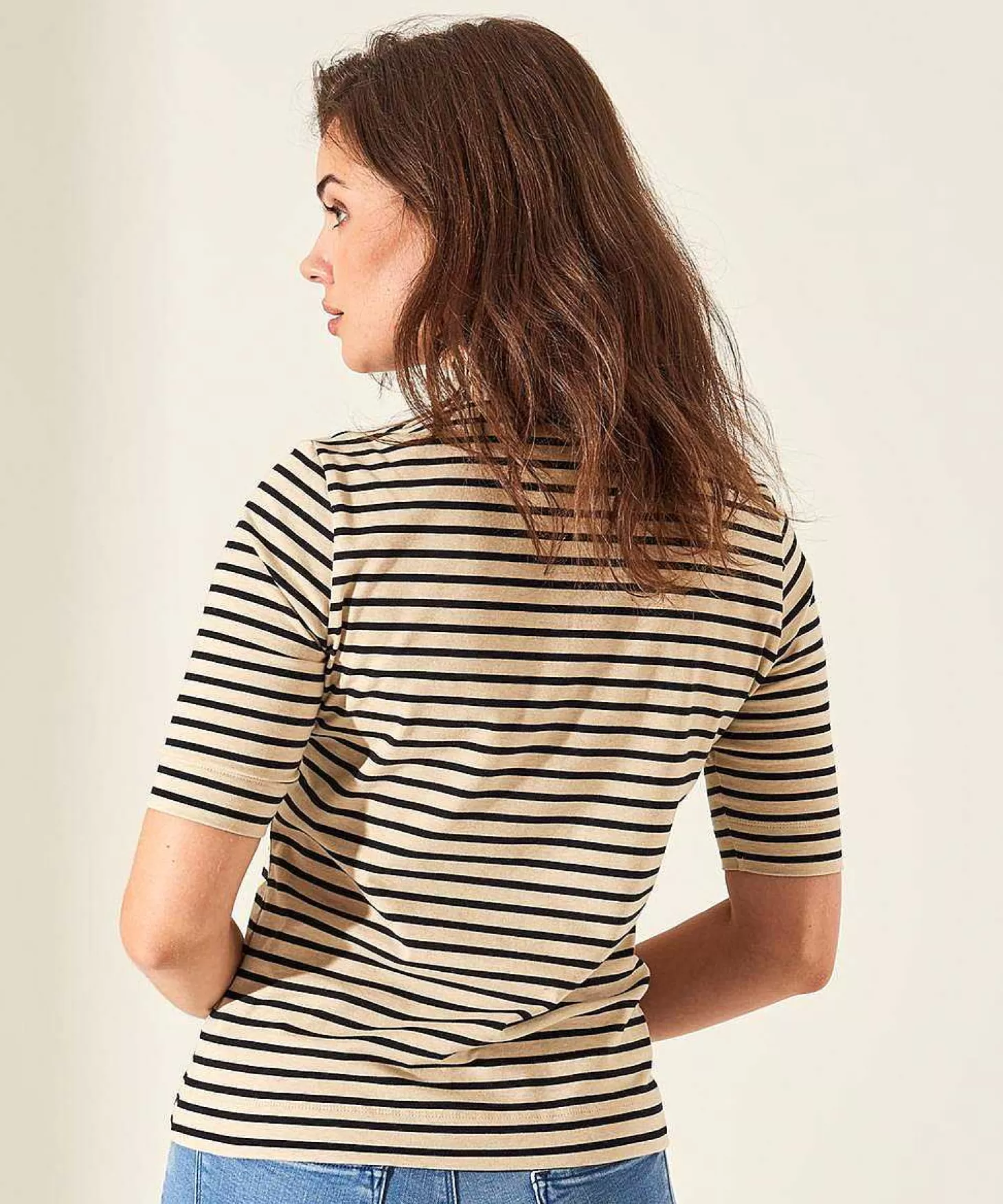 Tulip Shirt Short Sleeve Breton Stripe** Hot