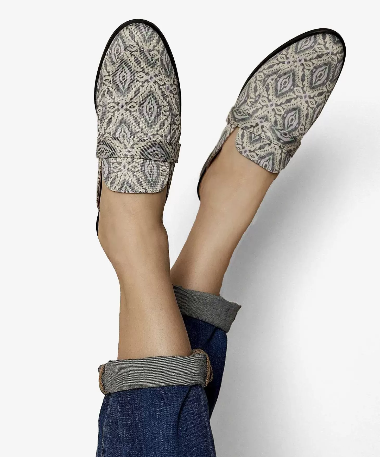 Ultimate Canvas Loafer Print*Summum Discount