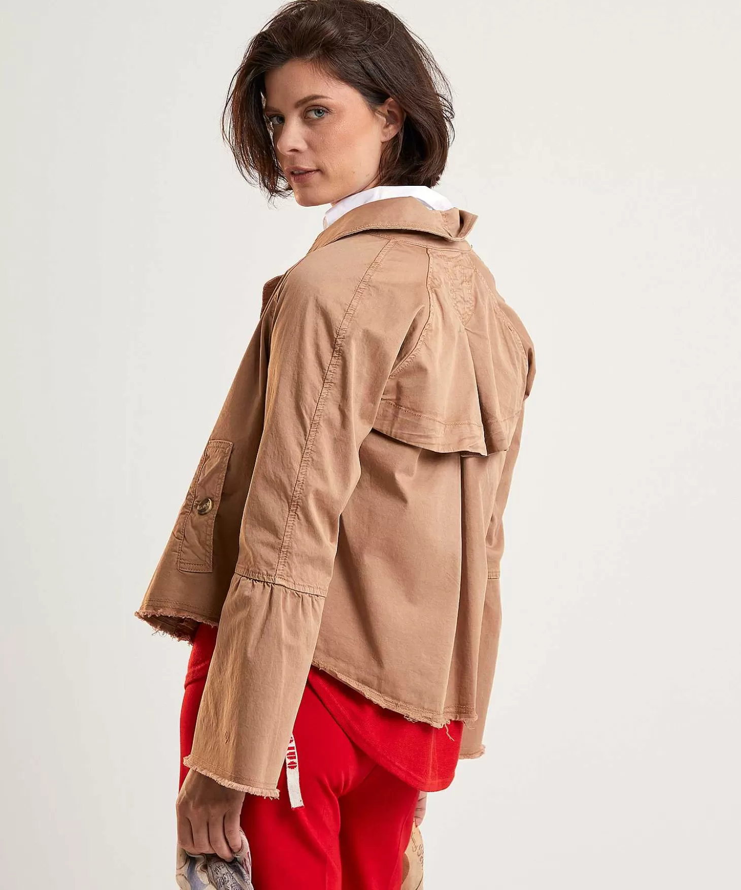 Ultimate Cropped Trench Coat*Summum Flash Sale