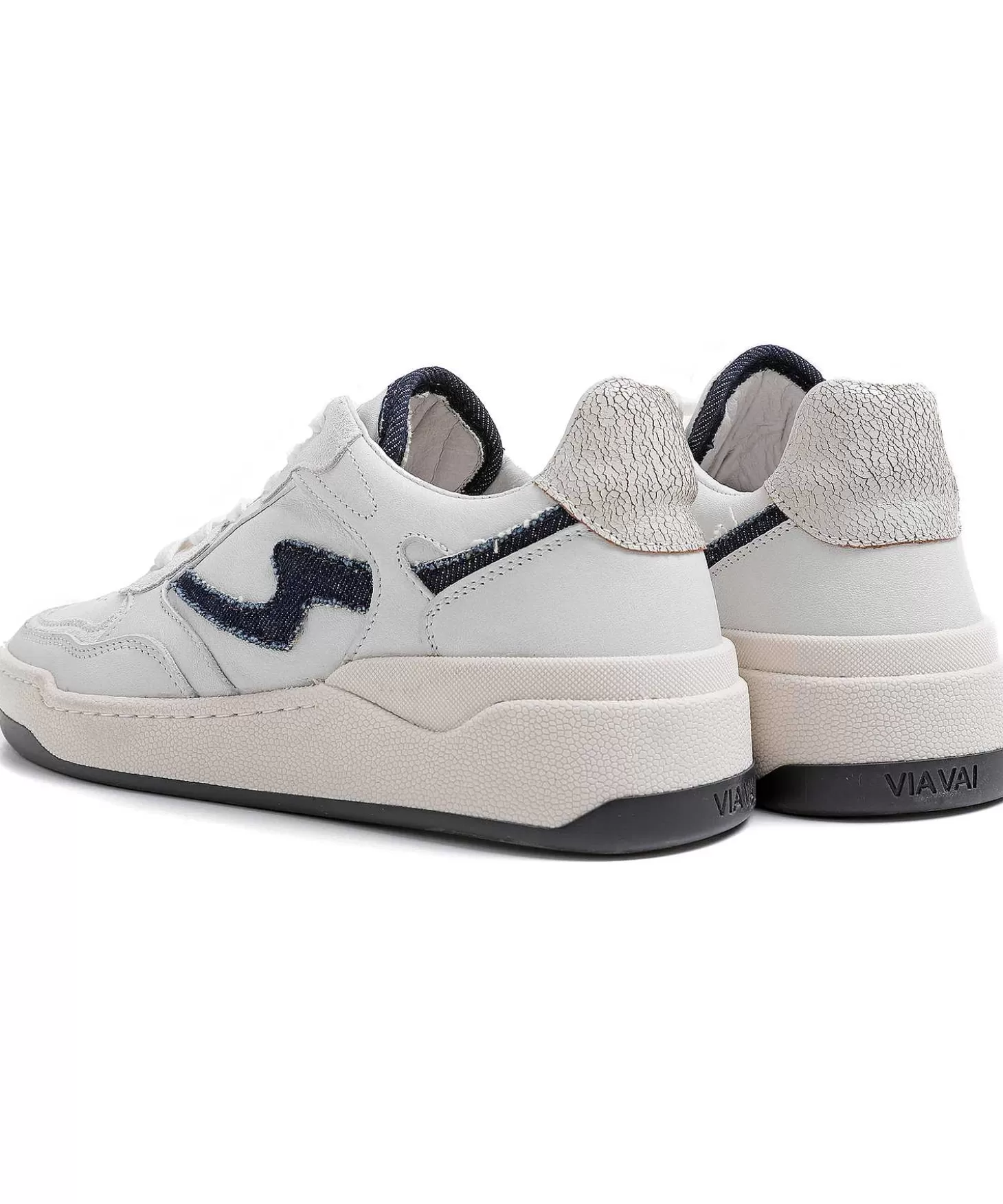 Low Sneaker With Denim Sam Levi*VIA VAI Hot