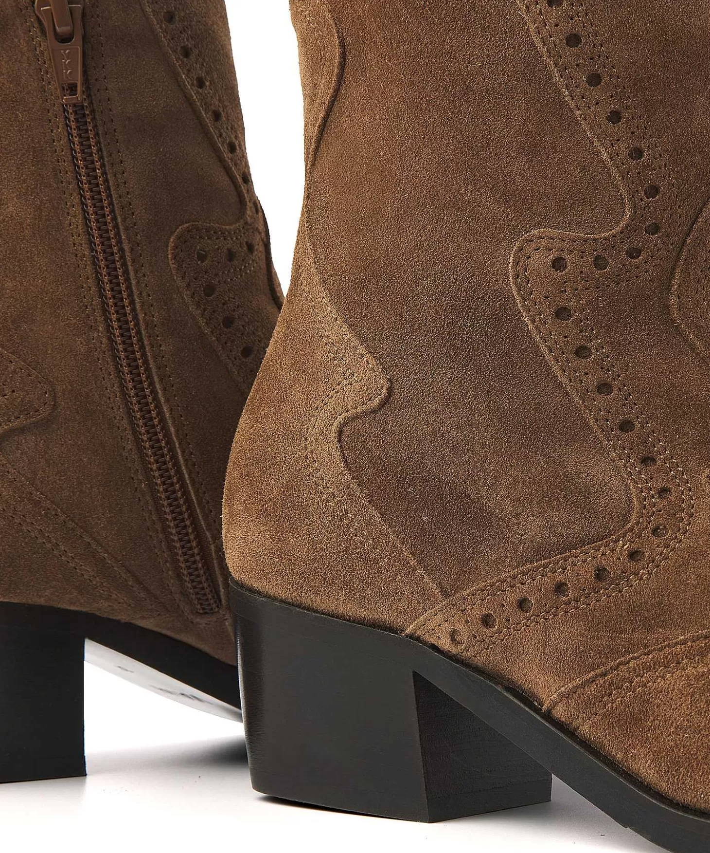 Suede Ankle Boot Cowboy Shelly Coop*VIA VAI Best Sale