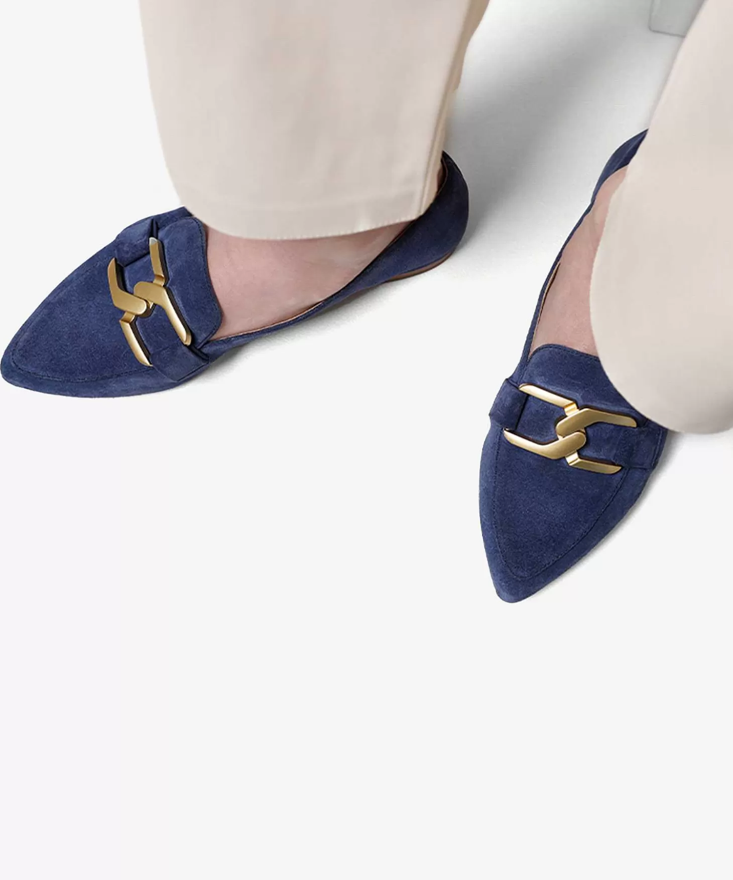 Suede Loafer Buckle Naomi Sharp*VIA VAI Store