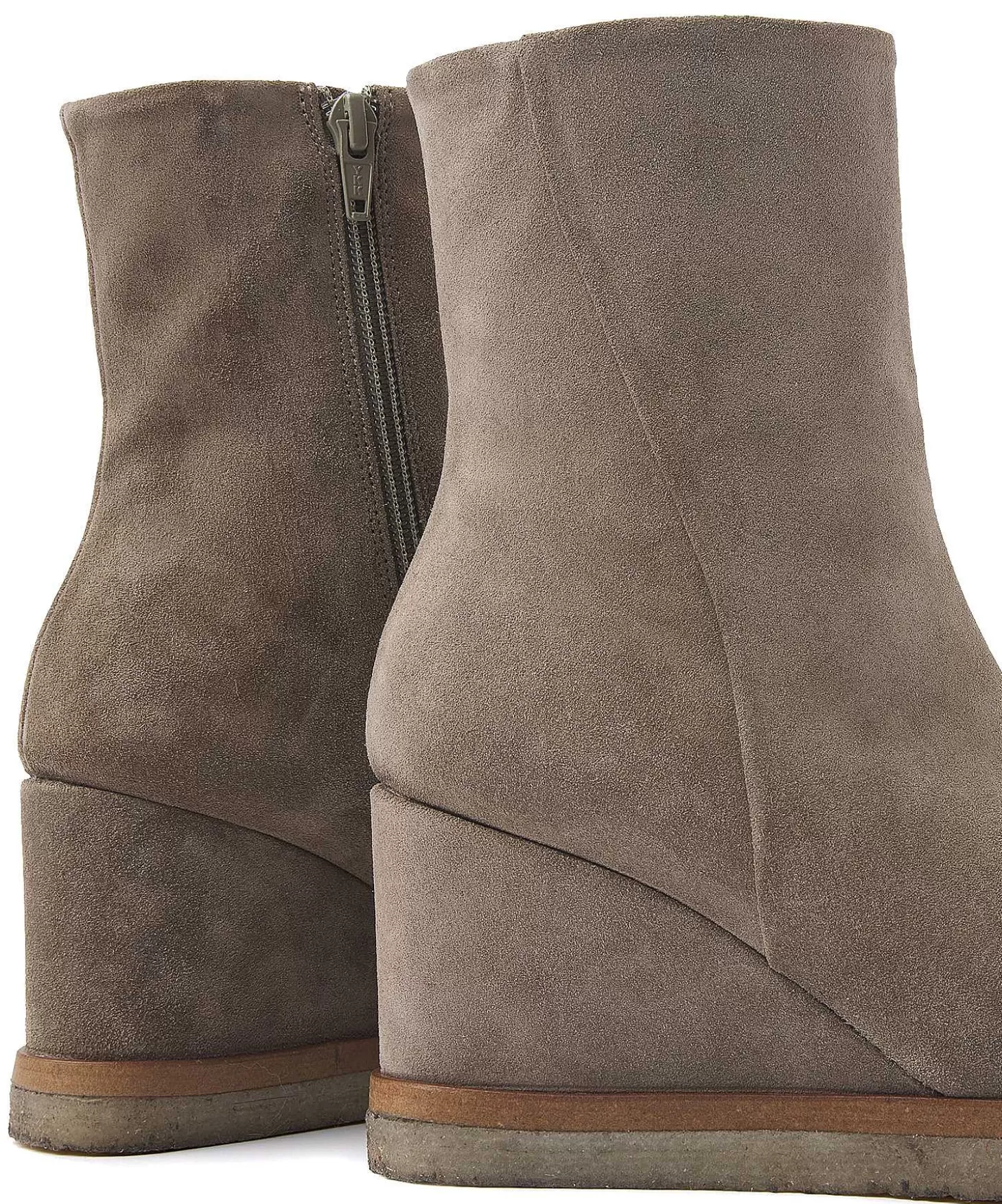 Suede Wedge Heel Boot Aura Miley*VIA VAI Best